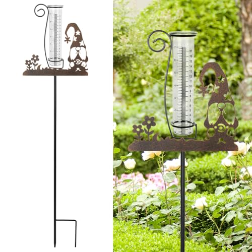 Gnome Rain Gauge Outdoor - color: Gnome-Flower