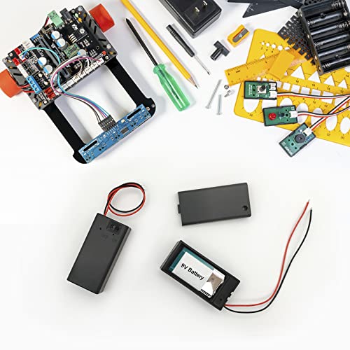 VWEICYY 9V Battery Holder,9V Battery Connector with Switch,9 Volt Battery Holder with Leads,Widely Used in Student Experiments,LED Strips or Other Devices with 9V Batteries (3 Pack) - style: 3 PACK