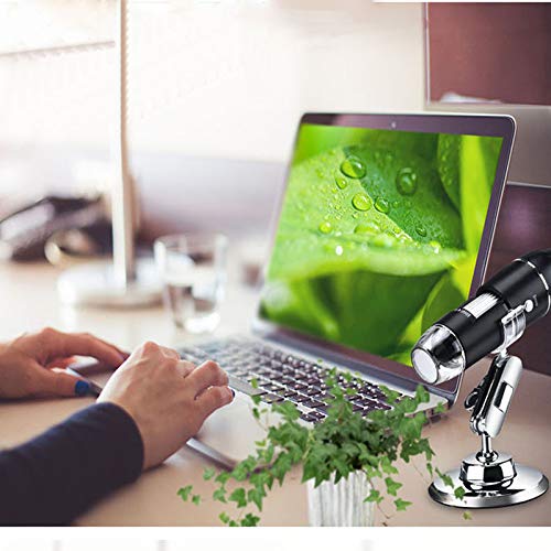 Digital Microscope 3-in-1 USB Interface Camera 1600X with Flexible Stand Compatible with Android,Mac,Windows System,Q-NB01D