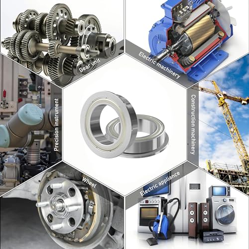 5PCS F6701ZZ Flange Ball Bearing, 12x18x4mm - size: F6701ZZ Size12×18×4mm