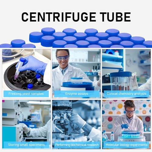 15ml Conical Centrifuge Tubes, 100 Pack with 2Pcs Rack