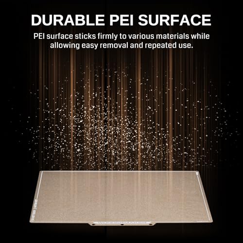 SainSmart x WonderMaker ZR Double Sided PEI Spring Steel 300×300mm Build Plate, Textured PEI Magnetic Flexible Heated Bed, High Flatness PEI Sheet, Accessories Replacement for WonderMaker 3D Printer