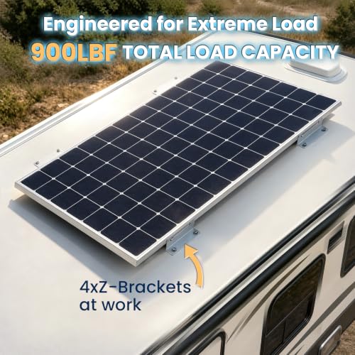 16 Pcs Z Brackets Solar Panel Mounting Kit - size: 16 pcs-Z Brackets