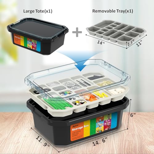 Apitor Robot R Smart Robot Building Kit with Storage Box, 4-in-1 Programmable App Remote Control Off Roader Car Toy, Authentic and Functional Design, Coding Gifts for 6 7 8 9 10 11 12 Years Old Kids - style: Robot R(Storage)
