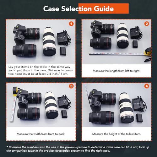 Lykus HC-4410 Waterproof Hard Case with Foam, Inner Size 15.75*10.24*3.94in - color: Orange, size: HC-4410
