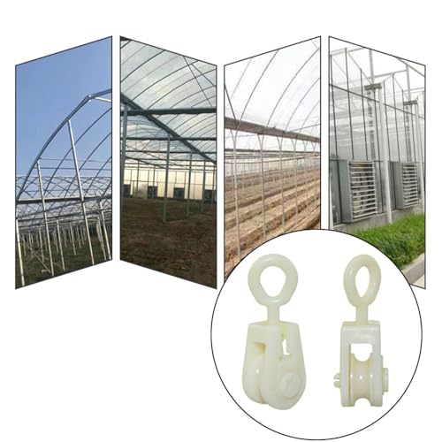 10PCS Plastic Mini Pulley Snatch Rigging Blocks for DIY School Pulley Frame Project Wire Amateur Radio Loop Antennas