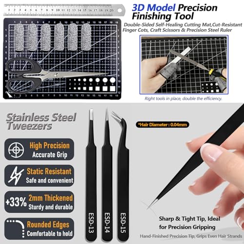82 Pcs 3D Printer Tool Kit w/Case for Bambu, Creality, Anycubic, Flashforge