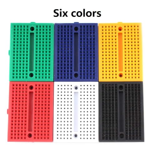 Eiechip Mini Breadboard Kit 6-Pack, 170-Point Solderless Proto Boards