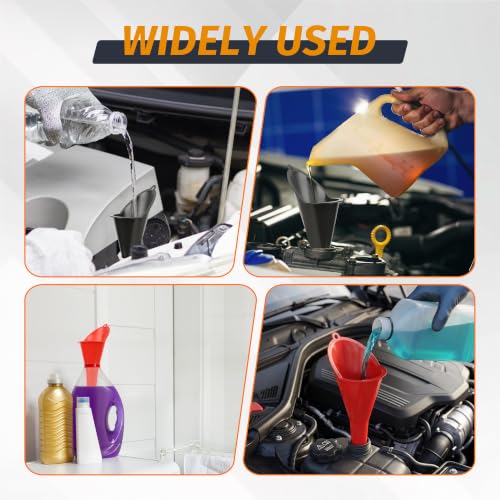 3Pcs Long-Neck Oil Funnel for Automotive use,Oil funnels for car