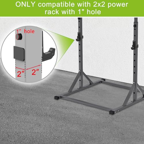 SELEWARE Heavy Duty J Hooks for Power Rack, 2" x 2" Tube, 1" Holes - color: C:For 1" Hole of 2x2 inch Rack