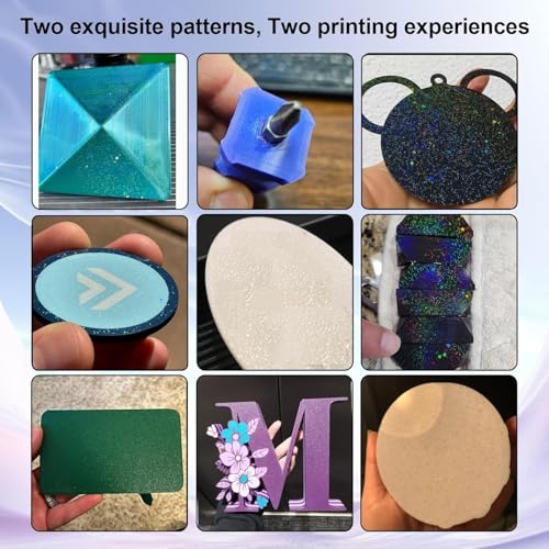IdeaFormer-3D K1 K1C Build Plate 235x235mm, Rainbow Starry PEY+Textured PEI Spring Steel Sheet Flexible PEY PEI Plate for Creality K1/K1C/K1 SE/Ender 3 V3 SE/Ender 3 V3 KE/Ender 3 S1/Pro/Ender 5 S1 - color: Starry PEY+Textured Gold PEI