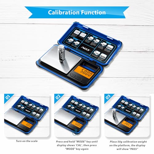 Precision Pocket Scale, 200gx0.01g Jewelry gram Scale - color: Blue
