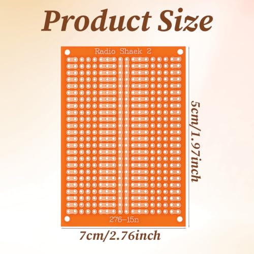 15PCS PCB Board Prototype Perf Boards, 5x7cm 1-2-3 Circuit Board for DIY Soldering Electronic Projects and Electronic Experiment