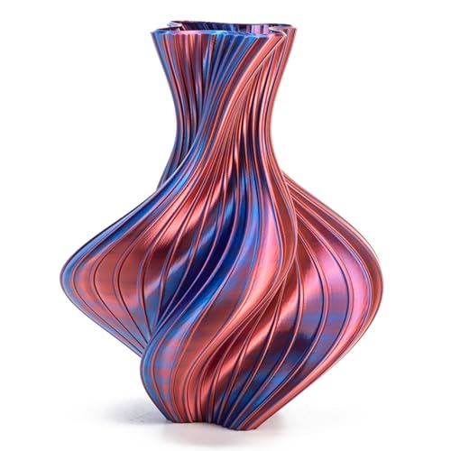 Silk Dual Color Blue Red PLA 1.75mm 1kg Shiny 3D Printer Filament FDM AMS - color: A_pla-2ssc-02 Silk Blue+red