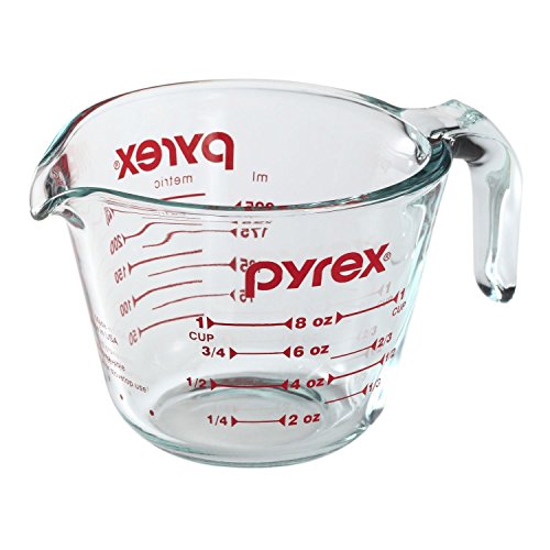 Pyrex Prepware 2-Piece Glass Measuring Set, 1 and 2-Cup, 2 Pack, Clear