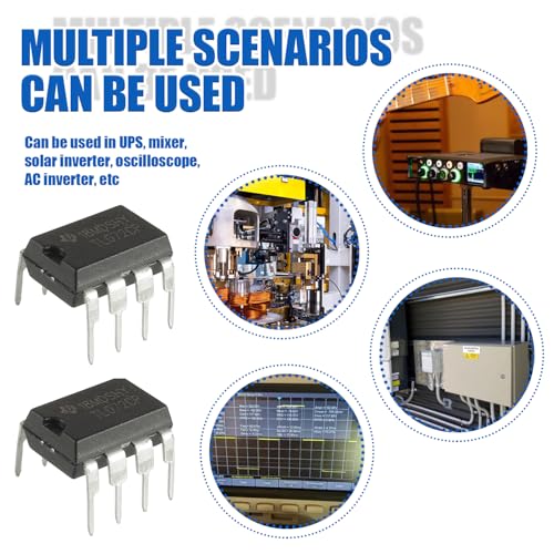 BOJACK TL072 072 Low Noise JFET Dual DIP8 Delay Op Amps Operational Amplifiers IC Chip (Pack of 20)