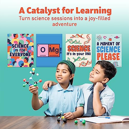 S&O Large Science Posters for Classroom Elementary School, Educational Setup for study area, Science themed billboards for High Schools Decor, Scientific Inspirational banners for Teaching Area- 10PC