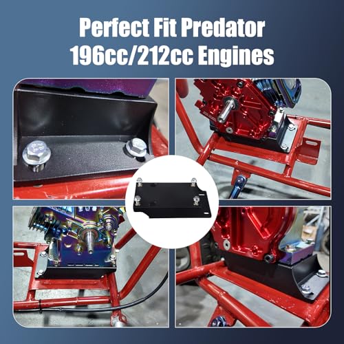 Aluminum Riser Plate 1.75" for Go Kart Mini Bike Engine - size: Aluminum Riser Plate