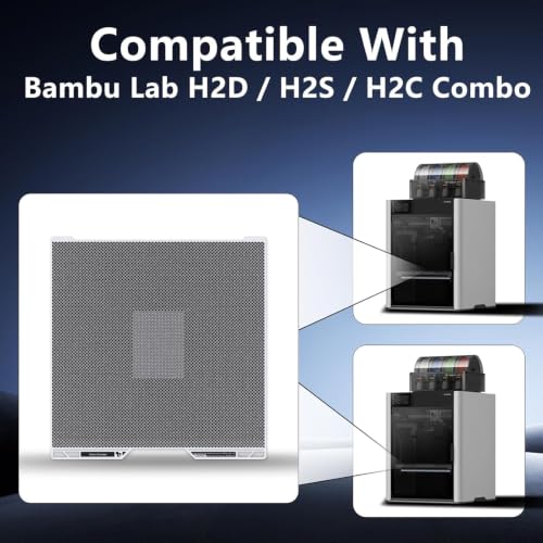 Vision Encoder Plate for Bambu Lab H2S/H2D/H2C 3D Printer,Sub-50µm Motion Accuracy,Injection-Mold-Level Dimensional Precision,Calibration Before Printing Detailed Miniatures or Large Engineering Parts - color: Vision Encoder Plate(Grey)