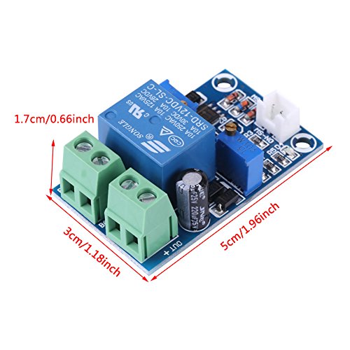 12V Battery Charging Controller Board Module Undervoltage Low Voltage Cut Off Automatic Switch Recovery Controller Module with A LED Indicator