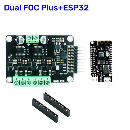 SimpleFOC Shield MKS Dual FOC V3.2 BLDC servo Stepper Motor Controller brushless Motor Driver Board ESP32 Develop Card