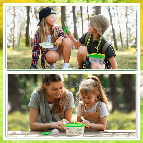 Biubee Bug Catcher for Kids, Bug Catching Kit Gifts with Butterfly Net Toys - color: Green