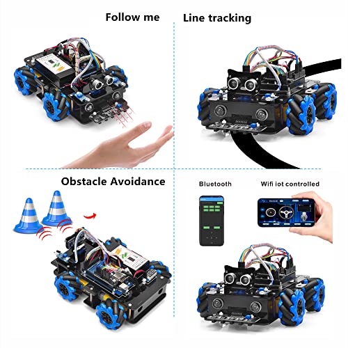 Omni-Directional Mecanum Wheel Robot Car for Arduino STEM Coding Learning