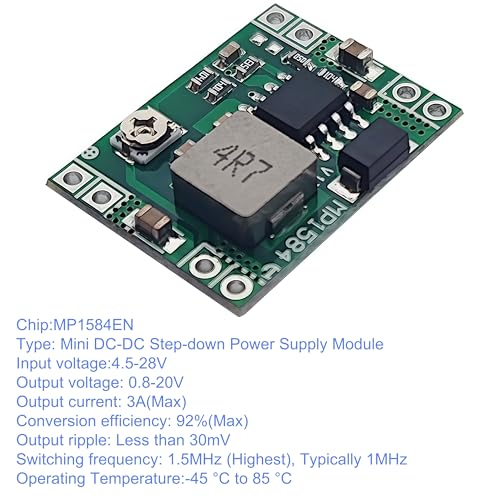 8PCS Mini MP1584EN DC-DC Buck Converter 3A Adjustable Step-Down Power Supply Module