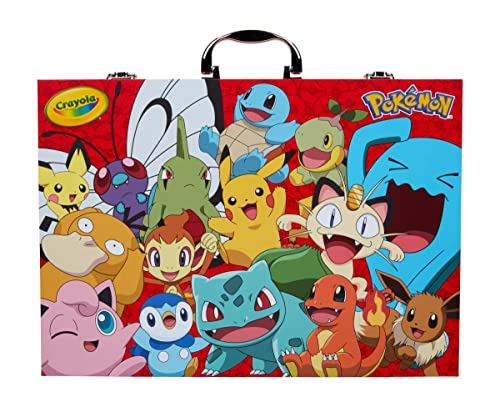 Crayola Pokémon Imagination Art Set (115pcs), Kids Art Kit, Coloring Supplies, Pokemon Toys, Pokemon Gift for Boys & Girls, Ages 5+ - style: Pokémon