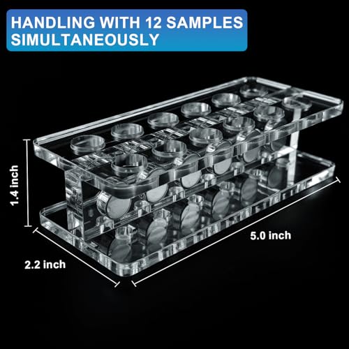 Compact Magnetic Separation Racks for Preliminary Magnetic Beads Purification, for for 1.5ml/2ml centrifuge Tubes, 12-Wells - size: 1.5ml/2ml 12-well