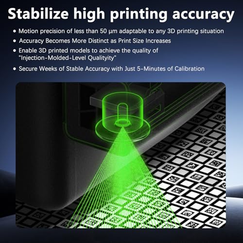 Vision Encoder Plate for Bambu Lab H2S/H2D/H2C 3D Printer,Sub-50µm Motion Accuracy,Injection-Mold-Level Dimensional Precision,Calibration Before Printing Detailed Miniatures or Large Engineering Parts - color: Vision Encoder Plate(Grey)