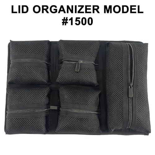 LAFENLIN Lid Organizer for Pelican 1500 Case, Hook & Loop (Screws Inc.) - color: 1500 lid organizer-Circular Mesh