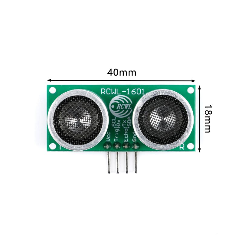 4Pcs RCWL-1601 Ultrasonic Ranging Sensor Module Compatible with HC-SR04 Ranging Sensor 2.2mA Wide Voltage 3V 5V