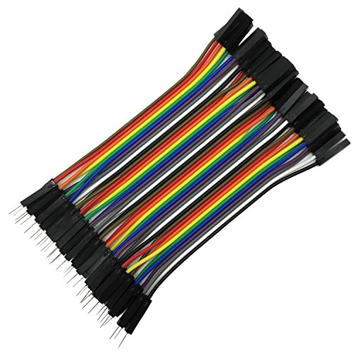 COMeap Breadboard Jumper Wires, Multicolored Ribbon Dupont Cables Assorted Kit 120 Pieces 10CM 40pin Male to Female for Arduino Raspberry Pi