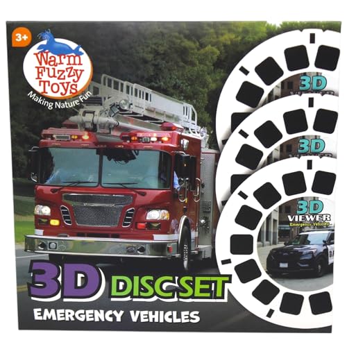 WARM FUZZY Viewfinder Reels Emergency Vehicles | 3 Reels - color: Emergency Vehicles