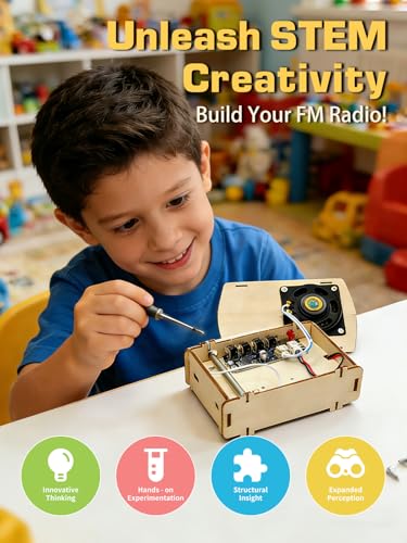 STEM Toys DIY Radio Kit Science Kits for Kids Age 8-12 12-14 - size: Medium
