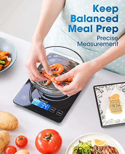 Nicewell Digital Kitchen Food Scale 22lb for Cooking Baking - color: Black