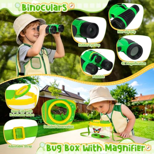 Meaicezli Kids Explorer Kit with Bug Catcher for Camping for Kids Ages 3-8