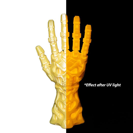 Silk Glow in Dark Lemon Yellow PLA 1.75mm 1kg Luminous 3D Filament FDM AMS - color: D_pla-33 Pearl Glow Lemon