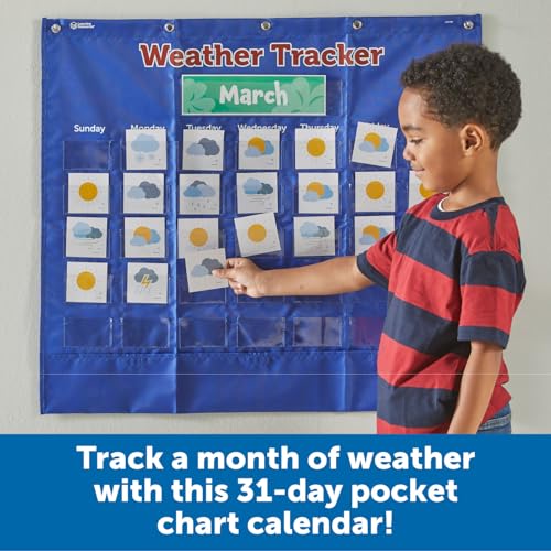 Learning Resources Weather Tracker Pocket Chart