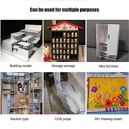 BENECREAT 8Pcs Mounting Board, 3mm Thick Self Adhesive Foam Stamp Poster Board for Cross Stitch Picture Embroidery Office and Art Projects Display, 15x9.8inch - size: 15x9.8"