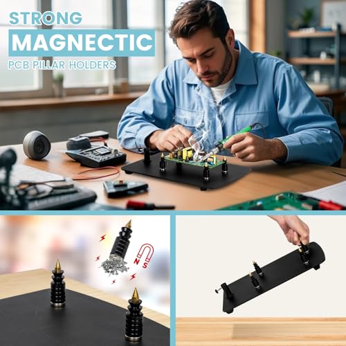 Helping Hands Soldering Station, 10X Magnifying Glass with Light