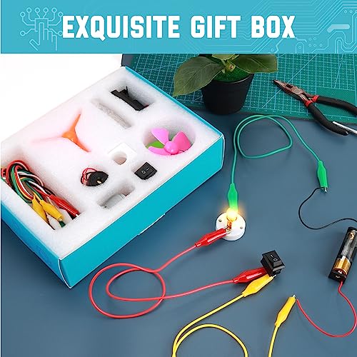 Sntieecr Electric Circuit Motor Kit for Kids 8-12, Electric Motor Kit - style: Electric Motor Kit (Boxed)