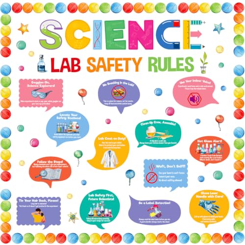 Fancy Land Science Bulletin Board Sets for Classroom Decorations 81Pcs