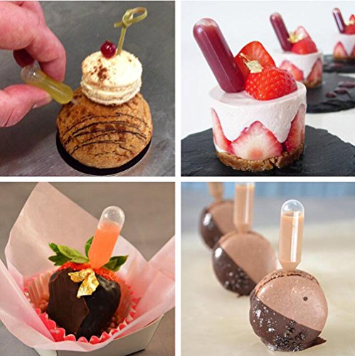 100 Pcs Mini Clear 4ml Plastic Transfer Pipettes Food Cupcake Squeeze Dropper Liquid Dropper Pipettes