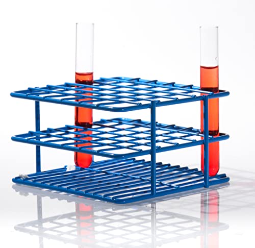 SP Bel-Art Poxygrid “Half-Size” Test Tube Rack; For 10-13mm Tubes, 36 Places, Blue (F18788-1301) - color: Blue, style: 36 Places