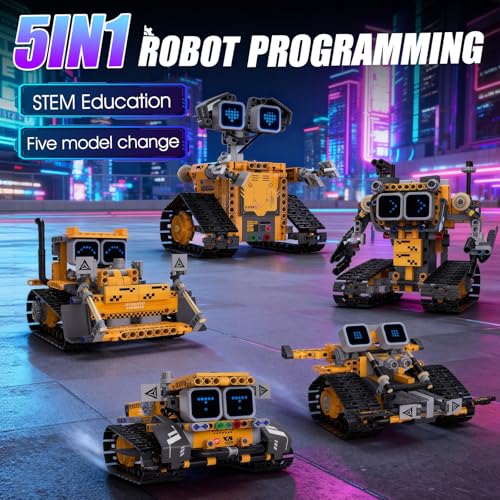 STEM Robotics Kit for Kids 8-12, APP & Remote Control Robot Building Kits