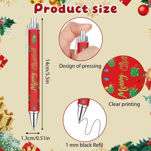 Christmas Ballpoint Pens Set, 10 Pack Holiday Theme Smooth Writing Pens - color: Multicolor