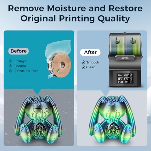 Sovol Filament Dryer, SH02 Dry Box 3D Printer Sealed Filament Storage Box - color: Metal Gray, size: 2 KG