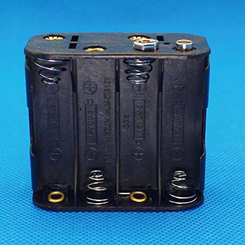 4Set 8 x AA Thicken Battery Holder and T Type Wired Battery Clip Standard Snap Connector